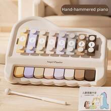 1 chiếc đàn xylophone bằng gỗ không cần pin: Nhạc cụ giáo dục phù hợp cho trẻ em từ 3 tuổi trở lên, trẻ mẫu giáo và trẻ nhỏ, đồ chơi làm từ chất liệu ABS, các phím đàn piano nhiều màu sắc được đánh số với dùi gõ dễ cầm nắm. - Nhiều màu - Xem 8