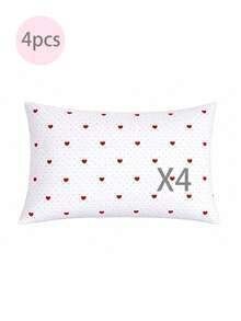 Vỏ gối mềm mại, chất liệu microfiber tốt nhất và giá rẻ - Vỏ gối chống dị ứng và thoáng khí, kích thước lớn, dài, tiêu chuẩn, cỡ Queen, Twin, Single, Double, Full, King, Body, European và Square, hoàn hảo cho bộ ga trải giường mọi mùa. - Đỏ và trắng - Xem 33