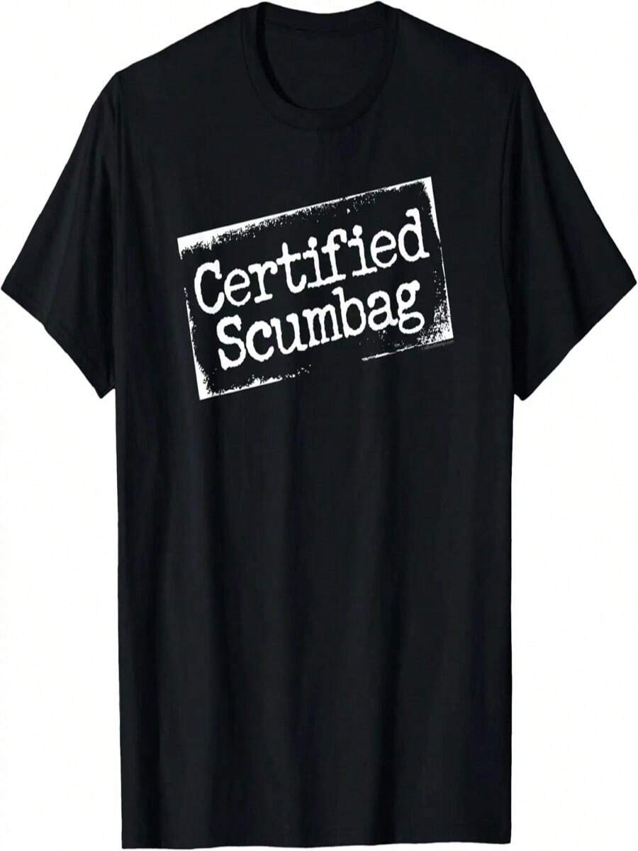 Certified Scumbag - Funny Bona Fide  T-Shirt - Black19 - 查看 1