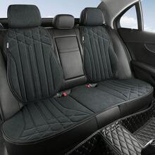JDWBT Faux Suede Car Seat Covers, Semi-Covered, Complete Set, For Nissan Qashqai, Micra, Note, X-Trail, Leaf, Almera; Durable, Easy To Clean - Black - View 2