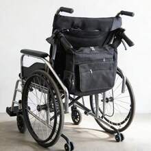 1pc Wheelchair Accessory Storage Bag With Zippered Compartment, Lightweight Rear Organizer Bag, Suitable For Wheelchair Back Organization, With Side Pockets, For Outdoor And Home Activities, Durable Mobility Aid Storage Bag - Multicolor - View 8