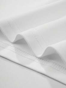 男士无袖印花连帽背心，休闲运动时尚夏季款，1件装 - 白色 - 查看 5