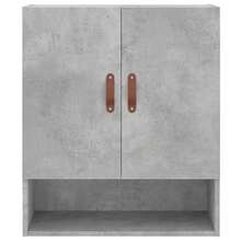 vidaXL Armadio murale grigio cemento 60x31x70 cm ingegneria del legno - Grigio - Visualizzare 5