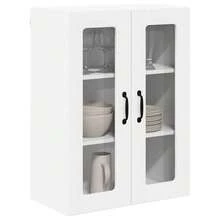 vidaXL Armoire de cuisine Blanc 60 x 31 x 80 cm Bois d'ingénierie - Blanc - Voir 3