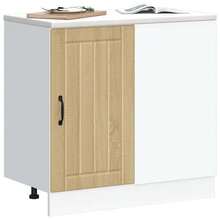vidaXL Mueble bajo de cocina Lucca chêne sonoma madera de ingeniería - Marrón - Ver 3