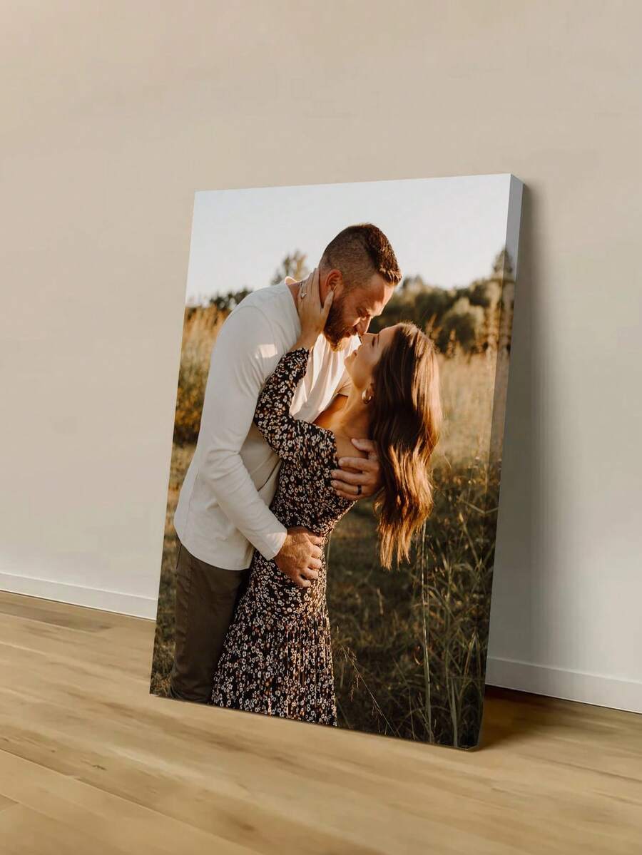 1pc Customized Canvas Wall Art, Personalized Frameless Poster, Cozy Indoor Framed Canvas Painting, Mother's Day Gift, Wedding Memento, Mother's Day, Father's Day Gift, Easter Decor, Personalized Commemorative Gift, Suitable For Easter, Wedding, Mother's Day, Father's Day, Valentine's Day, Room Decor, Customizable Item, Bedroom Decor, Custom Gift, Picture, Photo, Framed Wall Art, Best Friend Gift, Family Gift, Birthday Gift, Gift For Boyfriend, Girlfriend, Family, Lover, Friend