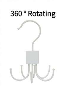 1-6件装旋转腰带架，衣柜腰带收纳架，360°旋转，节省空间，适合收纳胸罩、吊带背心、领带、围巾、毛巾、钱包和其他配饰，适用于衣柜、浴室、厨房，也适合性别揭晓派对，是生日、婚礼、聚会的理想之选，也是送给同事、朋友和家人的完美礼物，更是返校季必备。
