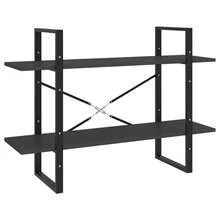 vidaXL Biblioteca de 5 níveis cinza 100x30x175 cm madeira de engenharia - Cinza - Ver 4