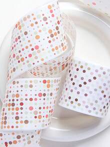 6 rollos/caja de cinta washi con puntos pequeños y coloridos, cinta creativa de varios colores, para decoración de tarjetas, scrapbooking y decoración de cuadernos DIY, cinta washi exquisita - Multicolor - Ver 10