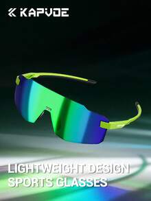 KAPVOE 轻便跑步眼镜，男女款山地自行车骑行眼镜，户外运动配件，露营，旅行，自行车眼镜，钓鱼装备，包含眼镜盒、眼镜布和眼镜袋 - 彩色 - 查看 7