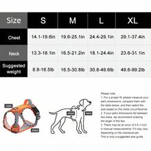 Đai ngực chiến thuật cho chó lớn có tay cầm, 2 kẹp dây xích, áo vest chống thoát hiểm bền chắc cho chó nghiệp vụ, kiểu dáng quân đội, phản quang, có thể điều chỉnh để huấn luyện, đi dạo, leo núi. - Nhiều màu - Xem 4