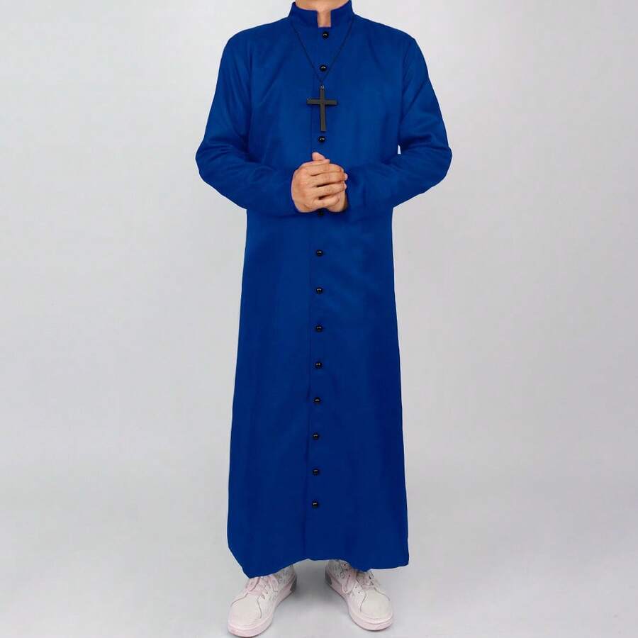 Men Cosplay Clothing - Blue - View 1
