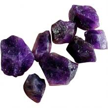 1 Lb Rough Crystals Bulk Healing Stones Tumbling, Wire Wrapping, Wicca Reiki,Meditation - Purple Amethyst - View 1