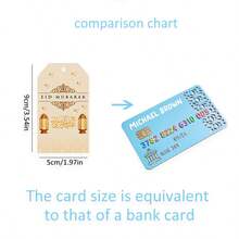 Custom Ramadan Gift Tags, Custom Gift Tags, Custom Gift Labels, Custom Thank You Cards, Custom Clothing Tags, Custom Paper Box Tags, Custom Cardboard, Custom Thank You Cards, Custom Shaped Greeting Cards, Party, Holiday, Gathering, Restaurant, Wedding, Back To School Season, Confession Season - Ramadan Hanging Tag - View 10