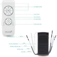 Control Remoto para Ventilador de Techo, Kit de Control Remoto Inalambrico Control de Luz con 3 Velocidades, 90-175V Smart Inalámbrico con Control Remoto de Luces y Ventiladores Controller,39766508 - Multicolor - Ver 2