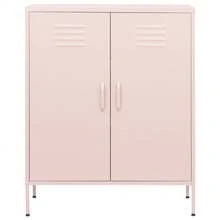 vidaXL Armoire de rangement Rose 80x35x101,5 cm Acier - Rose bonbon - Voir 3