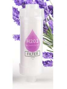 香薰淋浴喷头过滤器，家用淋浴热水器前端除氯及肌肤净化过滤器，高品质维生素C香薰淋浴过滤器，香味浓郁，圆形塑料材质香氛淋浴过滤器，家用浴室淋浴喷头前置过滤器（含维生素C）