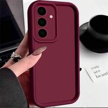 Shockproof Phone Case For Samsung S24 S23 S22 S21 Ultra S20 FE A14 A34 A15 A25 A35 A52 A53 A54 A55 5G S25 Silicone Bumper Cover,Suitable For IPhone17 Air - 黑色 - 查看 4