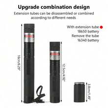 1 pieza Puntero láser verde de alta potencia: Puntero láser verde recargable con tapa de estrella, batería y cargador incluidos, haz láser potente de largo alcance adecuado para demostraciones de astronomía, campamento al aire libre, juguetes para gatos, 8 patrones de cabezal láser que incluyen propuesta de amor y romance y patrones de animales de dibujos animados lindos, útiles escolares, regreso a clases - Verde - Ver 3