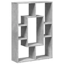 vidaXL Bibliothèque gris béton 63x20x90 cm ingegneria del legno - Grigio - Visualizzare 2