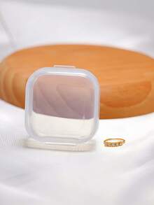 1件装 透明5颗锆石鼻环 925纯银耳骨耳环 耳廓耳屏耳骨耳骨穿孔饰品