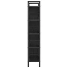 vidaXL Étagère Chêne negro 75 x 30 x 156 cm Madera de ingeniería - Negro - Ver 6