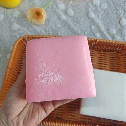 新款双色牛奶蛋糕造型黏土，慢回弹挤压玩具，超粘顺滑质地，有效缓解压力