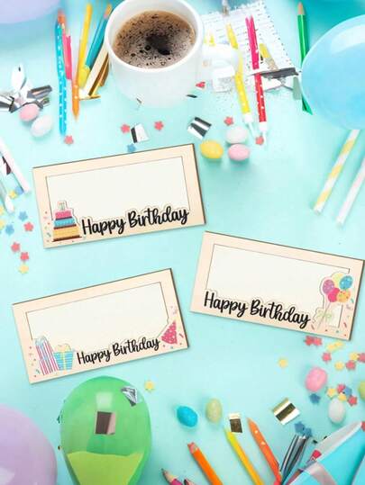 1pc Birthday Money Holder - DIY Cash Envelope Clips With Greeting Cards,Festive New Year's Party Decor,Theme Party, Festival Celebration Event, Home Decoration