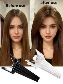 2pcs/Set No Heat Volumizing Hair Clips, Seamless Hair Styling Clips, Women Fashion Hair Styling Tools, Volumizing Clips, Suitable For Daily Hairstyles - Multicolor - View 5