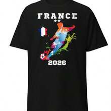 France World Cup Shirt, France Shirt 2026, France Soccer Shirt, France Football Shirt, Les Bleus 202 - màu đen - Xem 1