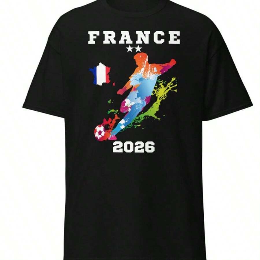 France World Cup Shirt, France Shirt 2026, France Soccer Shirt, France Football Shirt, Les Bleus 202 - màu đen - Xem 1