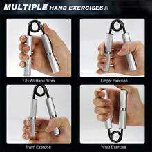 1pc Hand Grip Strengthener, Forearm Strength Trainer, Non-Slip Metal Hand & Wrist Exerciser, Gym Accessory - Multicolor - View 6