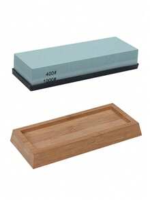 1/3/8 piezas Juego de afilador de cuchillos, afilador de doble cara, piedra de afilar de 400/1000/3000/8000 granos, adecuado para cuchillas, con guía de ángulo, base antideslizante y raspador de cuero, regalo del Día de la Madre - Multicolor - Ver 14