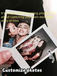 1-50pcs Customized Photo Printer, Mini Photo Print, Commemorative Gift, Photo Printing, Dorm Decor, Image Printing, Personalized Couple Photo, DIY Customized Birthday Christmas Gift, Anniversary Gift, Jewelry Decor Gift, Fashion Decor, Personalized Customization, Valentine's Day Gift - Multicolor - View 9
