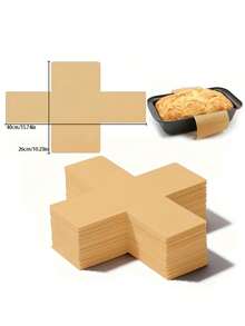 Double-Sided Silicone Coated Baking Parchment Paper - Made From Virgin Wood Pulp, Heat-Resistant, Non-Stick, And Oil-Proof, Making It An Ideal Liner For Bread Baking Pans. - Multicolor - View 2