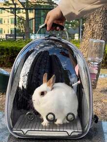 1pc Transparent Pet Backpack Carrier For Cats, Space Capsule Pet Carrier For Outdoor, Cat Bubble Backpack - Multicolor - View 9