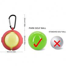 1个高尔夫球套，65毫米硅胶球套，高尔夫配件，带挂钩，便携，多种颜色可选 - 公園高爾夫球套 - 查看 2
