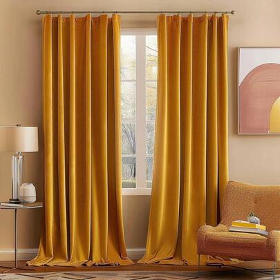 Cortinas de ventana de 84 pulgadas de lujo, aisladas térmicamente y opacas, con bolsillo para barra y trabilla trasera, color beige, 52 pulgadas de ancho x 84 pulgadas de largo, 2 paneles para dormitorio y sala de estar