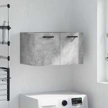 vidaXL Armário mural cinza beton 60x36,5x35 cm Bois d'ingénierie - Cinza - Ver 1