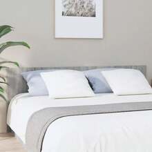 vidaXL Tête de lit Sonoma cinza 200x1,5x80 cm Bois d'ingénierie - Cinza - Ver 1