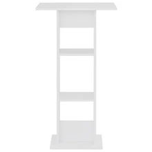 Tavolo da bar vidaXL bianco 60x60x110 cm - Bianco - Visualizzare 2