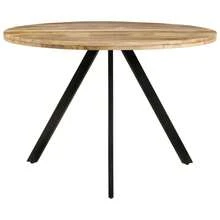 vidaXL Tavolo da pranzo 110x75 cm Bois de manguier massiccio - Castano - Visualizzare 2