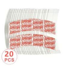 150片装防水强力假发胶带双面胶强力胶带，适用于蕾丝假发、头套替换，批发 - 白色 - 查看 10