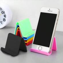 1个塑料桌面手机支架，多功能便携式平板电脑支架，防水小型支撑架，适用于智能手机和平板电脑，平板电脑支架，动态手机支架，平板电脑支架，兼容、安卓手机，生日礼物，送给家人、朋友的手机支架手机配件（颜色随机） - 彩色 - 查看 12