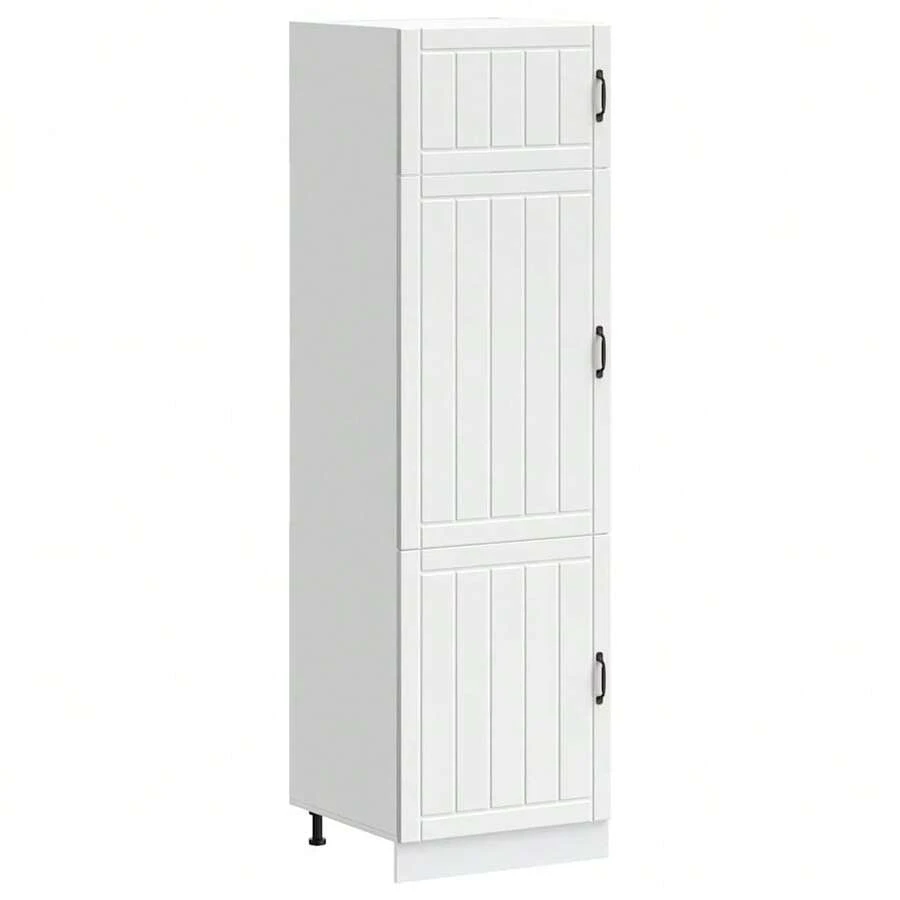 vidaXL Armadio da cucina Lucca bianco in legno d'ingénierie - Bianco - Visualizzare 1