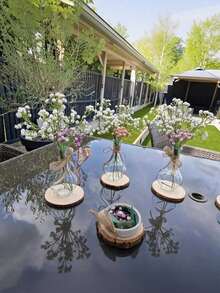 20 szt. – Bukiet sztucznych białych kwiatów gipsówki, sztuczne kwiaty z gipsówki, kompozycje kwiatowe DIY, bukiety ze sztucznych kwiatów z koronki królowej Anny z łodygami, centralny element bukietu weselnego, kompozycja kwiatowa i dekoracje, wystrój biura domowego (WAZONIK NIE JEST W ZESTAWIE), wystrój ogrodu, Walentynki, prezenty urodzinowe, dekoracja pokoju na powrót do szkoły, artykuły szkolne, sztuczne rośliny - Wielokolorowe - Zobacz 6