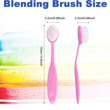 10-Piece Card Making Dye Brush Set, Color-Coded Handle Mixing Brush, For Embossing, Scrapbooking, Stencil Brushing, Craft Mixing Brush, Ink Mixing Tool