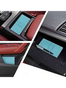 Men's And Women's Vehicle Registration And Insurance Card Holders, Car Glove Box Organizer Folder Wallet Artificial Leather Manual Holder - Card Pack - View 2