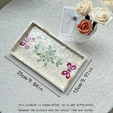 1 Stück INS Stil Dekoschale mit Muscheleinlage, bunte Patchwork Quadrate, handgefertigt. Geeignet zur Dekoration von Wohnzimmer Couchtisch, Esstisch und für den täglichen Gebrauch. Kann auch als Geschenk oder Partytischdekoration verwendet werden.