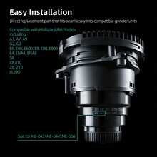 Conical Grinder Burr Set Replacement Compatible With Jura Aroma Plus Espresso Machines Coffee Grinder Burr - Silver - View 8